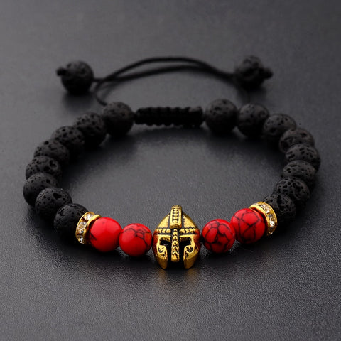 Roman Knight Spartan Warrior Gladiator Helmet Bracelet