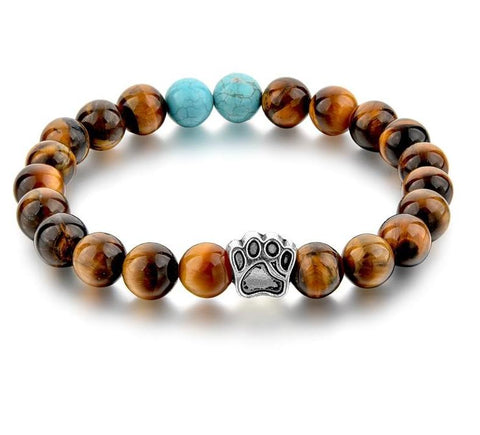 Tiger Eye Natural Stone Mala Bead Yoga Bracelet